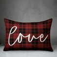 thumbnail image 2 of Creative Products Love Plaid 14x20 Spun Poly Pillow, 2 of 2