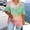 A404 Watermelon Red, variant on Womens Aesthetic Cloud Tie Dye T Shirt V Neck Short Sleeve Galaxy Pastel Print Relaxed Fit Artistic Y2K Style Summer Casual Fashion Apparel Tees Tops Shirts