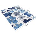 thumbnail image 4 of Blue Pioneer Flower Blanket,Comfortable Soft Flannel Throw Blanket,All Season,Warm Lightweight Blankets for Sofa Bed Couch Living Room Chair,60"x80"(150x200cm), 4 of 4