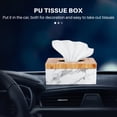 thumbnail image 5 of Rectangular Marble PU Grain Tissue Box Cover Napkin Holder Paper Towel Dispenser Container for Home Office Decor, 5 of 9