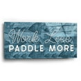 thumbnail image 2 of Epic Art 'Work Less, Paddle More' by Yass Naffas Designs, Acrylic Glass Wall Art, 24"x12", 2 of 8