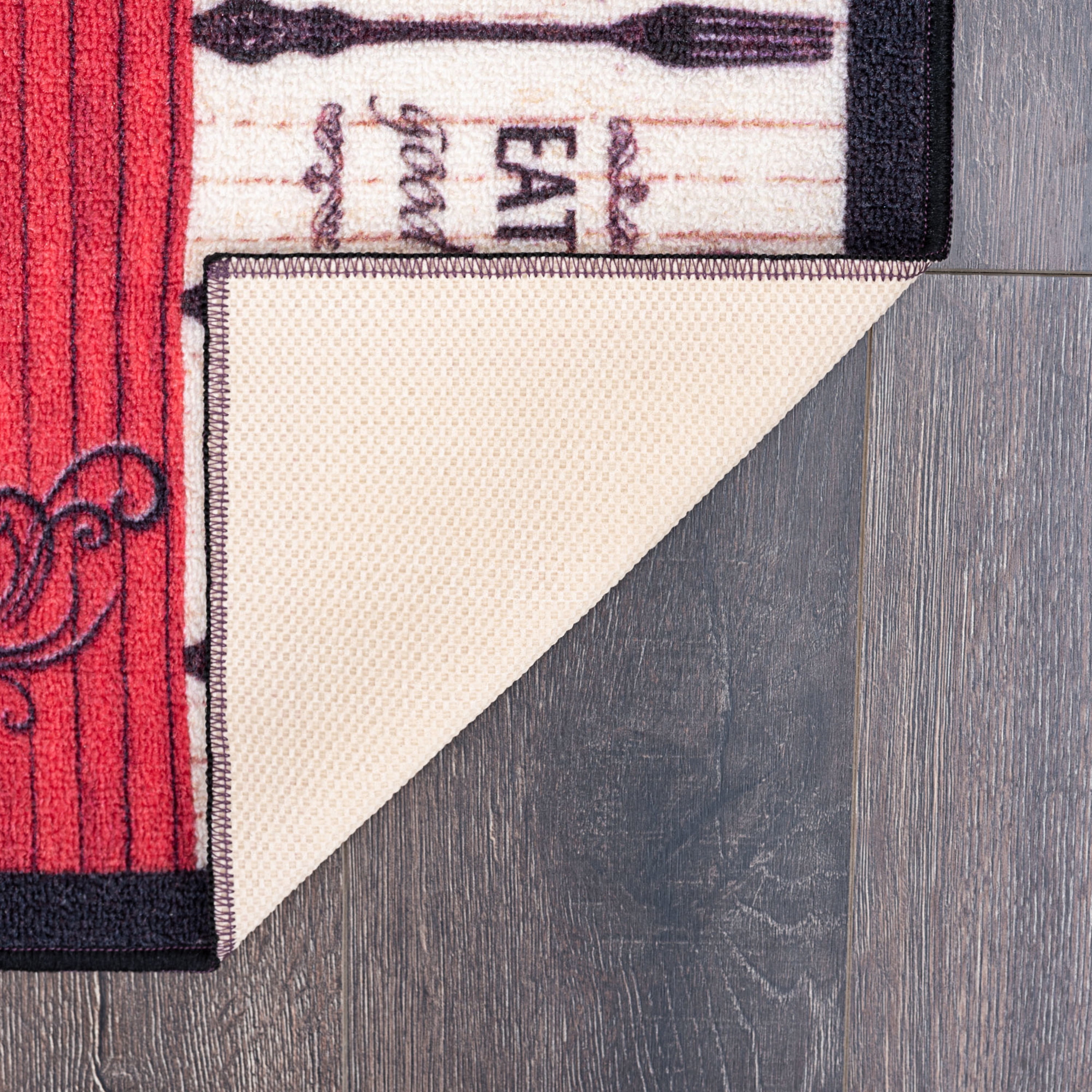 26x44 Modern Red Runner Rugs for Hallway | Indoor Entry, Entryway, Walkway or Kitchen Rug 2'2'' x 3'8''