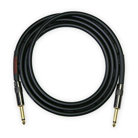 Mogami OD GTR-03 Overdrive Guitar Instrument Cable, 1/4" TS Male Plugs, Gold Contacts, Straight Connectors, 3 Foot