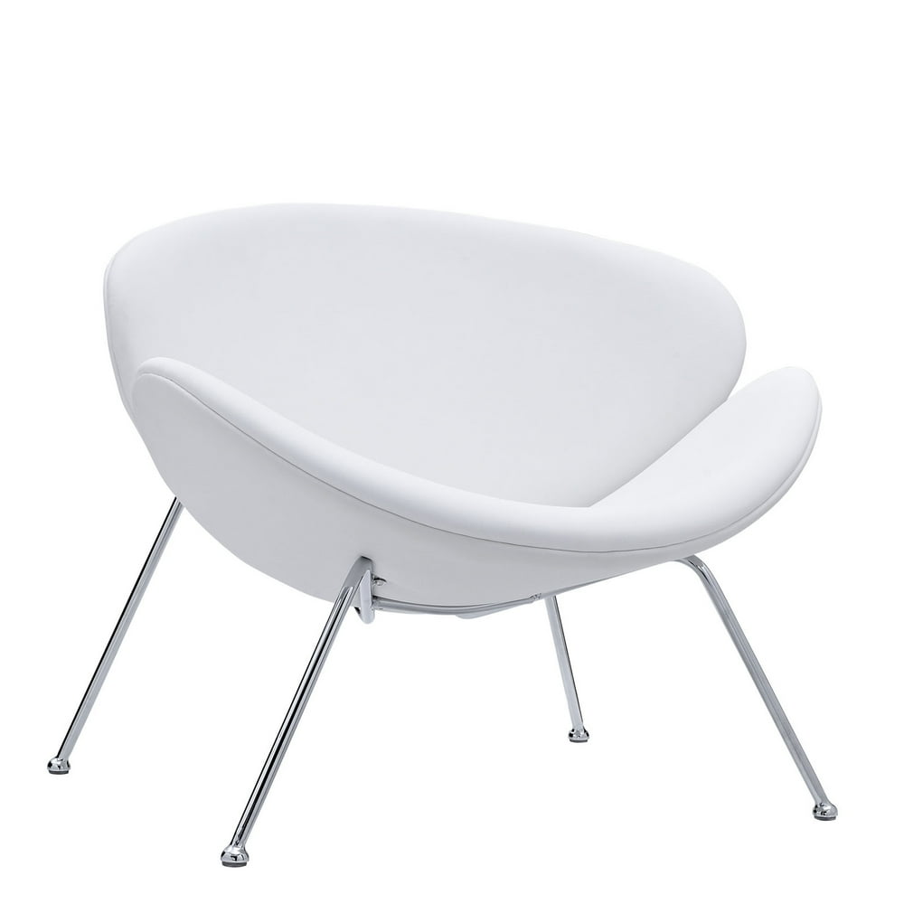 Modern Contemporary Living Room Lounge Chair White - Walmart.com