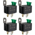 thumbnail image 1 of 6X 12V 30A 4 Pin SPST Auto Vehicle Relay Normally Opener Changeover Switch Switch, 1 of 5