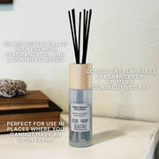 Better Homes and Gardens White Flowers and Woods Scented Reed Diffuser 3 Fl Oz (90mL) With 8 Synthetic Reeds.