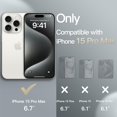 thumbnail image 2 of JETech Slim Case for iPhone 15 Pro Max 6.7-Inch with Camera Lens Full Cover Protection, Ultra-Thin Lightweight Matte Finish Minimalist Protective Phone Cover (White Titanium), 2 of 6