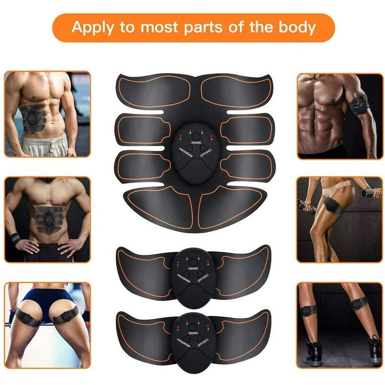  Drezela Abs Stimulator Muscle Toner, Ab Machine Trainer USB  Rechargeable Gear for Abdomen/Arm/Leg, Fitness Strength Training Workout  Equipment for Men and Women : Sports & Outdoors
