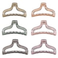 thumbnail image 1 of Pinzas para el pelo con forma de garra, transparentes, de color caramelo,juego de pinzas para el pelo, pasador grueso, accesorios para el cabello para mujeres y niñas (caramelo transparente), 1 of 5