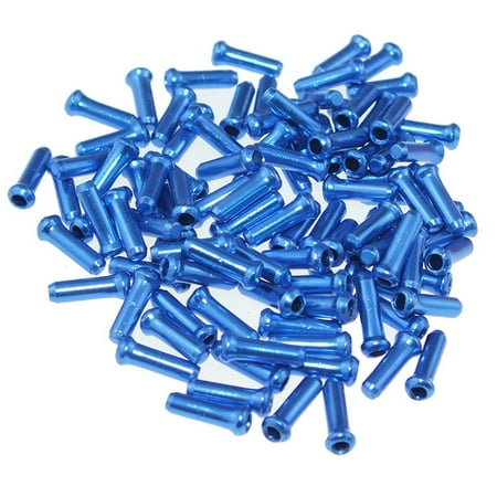 

RAINB 50/100Pcs Bicycle Bike Scooter Brake Gear Shifter Cable End Cap Inner Cable Tips (50PCS blue)