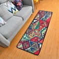 thumbnail image 5 of Kitchen Rugs and Mats Non-Skid Washable Runner Rugs Colorful Doodle Art Long 72x24 inch for Floor Cushioned Hallway Entryway Indoor 2x6, 5 of 7