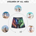 thumbnail image 6 of joogoo Boy Swim Trunks Cool Dragon Heads Bathing Beach Board Shorts 5T, 6 of 8