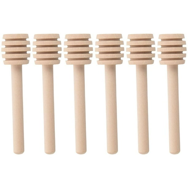 Paquete de 300 Mini 3 Pulgadas Palitos Cazo de Miel Cazo de Madera Y Miel Envuelto Individualmente