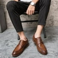 thumbnail image 4 of Oxford Shoes for Men, Lace up Classic Leather Dress Shoes Business Derby Shoes, 4 of 8
