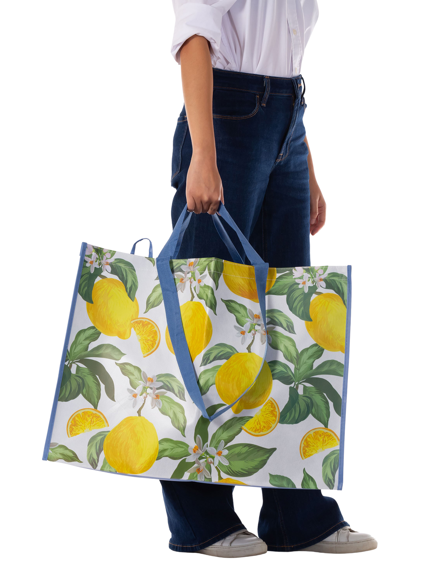 PLANET E. REUSABLE GROCERY BAG, LARGE TOTE BAG, SHOPPING BAG