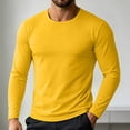 thumbnail image 6 of Hvogkswy Compression Shirt Men, Crew Neck Dry Workout Base Layer Undershirt Thin Stretchy Slim Comfy Long Sleeve Tops, 6 of 8