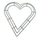 thumbnail image 5 of Marco de alambre con forma de corazón para hacer coronas florales, manualidades DIY para la decoración de fiestas de Año Nuevo 30 centimetros, 5 of 9