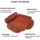 thumbnail image 3 of Bolsa de camarero, bolsa de viaje para camarero, bolsa portátil con rollo para kit de camarero (marrón, solo bolsa), 3 of 5