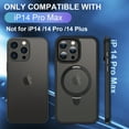 thumbnail image 5 of Beiyoyo Magnetic Case for iPhone 14Promax(6.7) Case ,Shockproof MagSafe Matte Back with Aluminum Alloy Bracket for iPhone 14Promax,Black, 5 of 7
