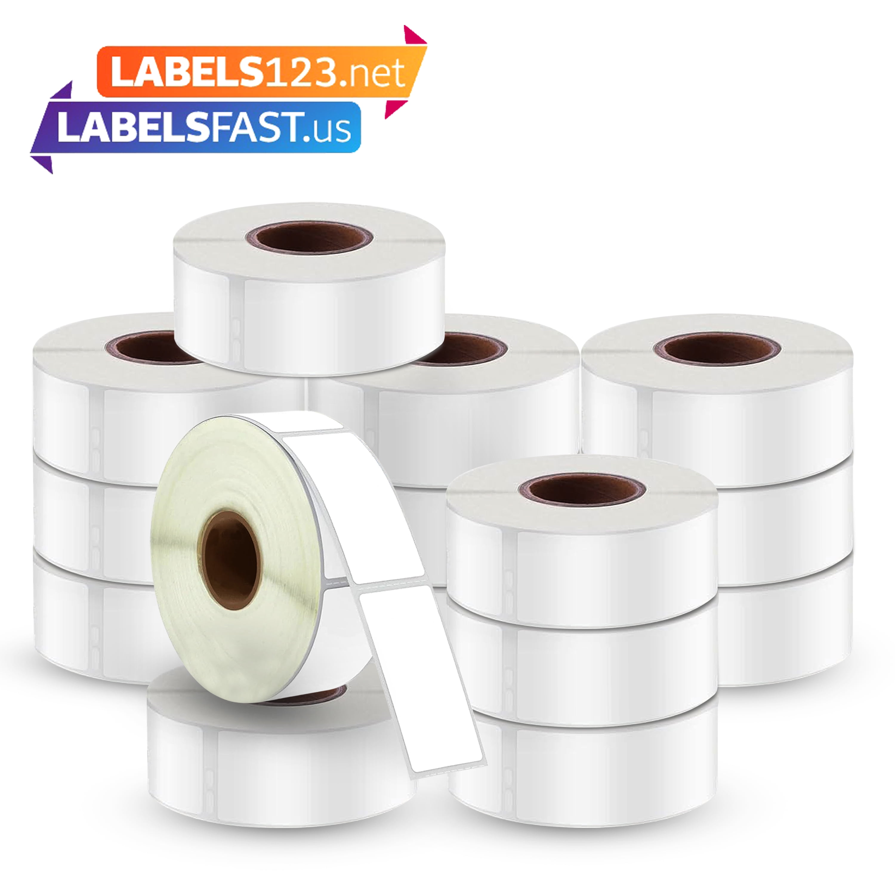 Dymo 30252 Compatible Labels 12 Rolls, Height 4", Length 9", Weight 3.41oz, 350 Count per Pack