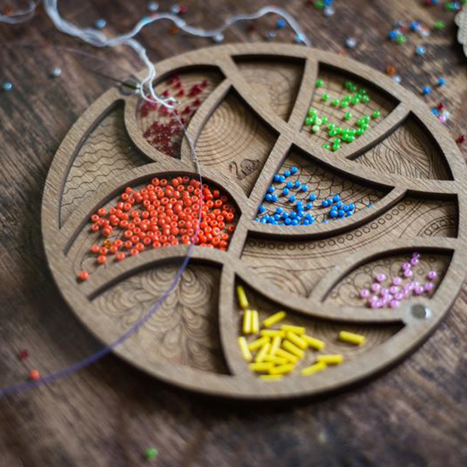 Bead Tray Organizer, Beads Craft Organization Case, Beadwork Holder Container