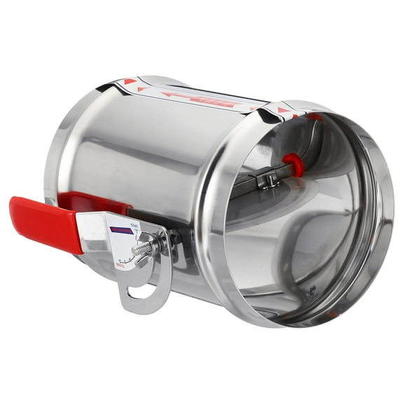 Uxcell HVAC Duct Manual Volume Damper 5 Inch Airflow Ducting Branch Vent Damper Adjustment Handle Stainless Steel