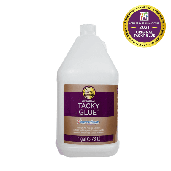 Aleene's Original Tacky Glue, 1 Gallon (128 fl oz) White Craft Glue, Dries Clear