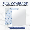 thumbnail image 3 of Square Fogless Shower Mirror with Self Adhesive 100% Plastic, 3 of 8