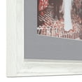 thumbnail image 5 of ArtToFrames 16x16 Matted Picture Frame with 12x12 Single Mat Photo Opening Framed in 1.25 Off White Wash on Ash and 2 Silver Mat (FWM-4098-16x16), 5 of 8