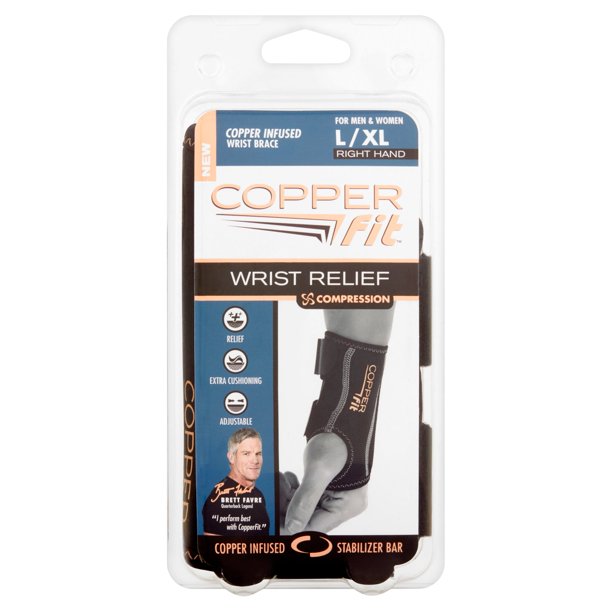 Copper Fit Compression Wrist Relief, L/XL
