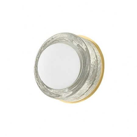 

4W 1 Led Round Wall Sconce-7.75 inches Wide-Aged Brass Finish Bailey Street Home 116-Bel-4885609