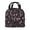 Black, variant on Blue Ditsy Floral Lunch Bag Thick Aluminum Foil Cooler Tote for Women Work Picnic Gift