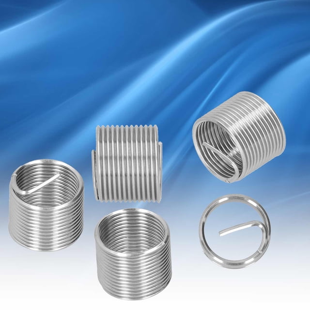 Thread Repair M14 X 1.25 Spiral Circle Insert Reducer Nut Threaded Expand Socket Set with Stainless Steel SUS304, M14 X 1.25 Thread, Convenient Metric to Inch Conversion for