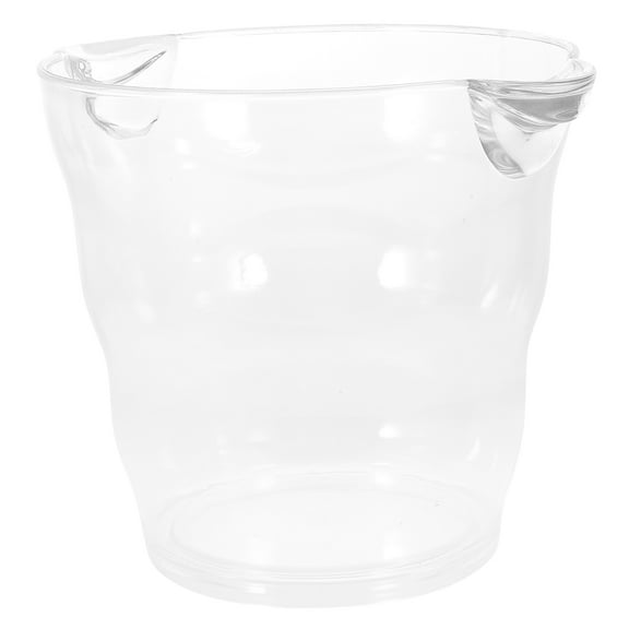 OUNONA Home Beer Barrel Small Ice Holder 24X20.3X19.7CM Transparent