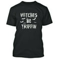 thumbnail image 2 of Bat Halloween Witches Be Trippin Man Printed T-shirt Costume Graphic T-Shirt Short Sleeve T-Shirt Soft and Comfy Shirt, Lightweight Shirt Black Tee 2X-Large, 2 of 3