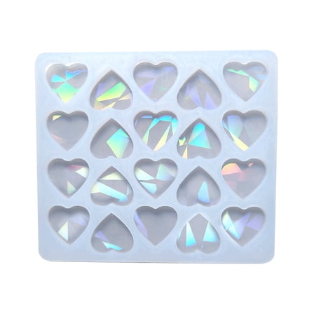 Heart Shaped Silicone Mold Ear Studs Epoxy Resin Casting Mould for Earrings Necklace Anklet