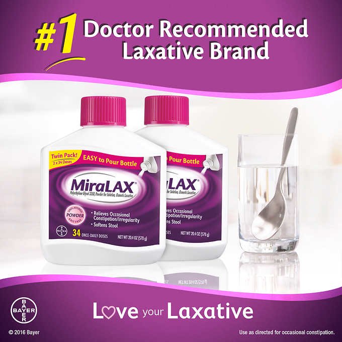 Miralax Powder Laxative, 68 Doses