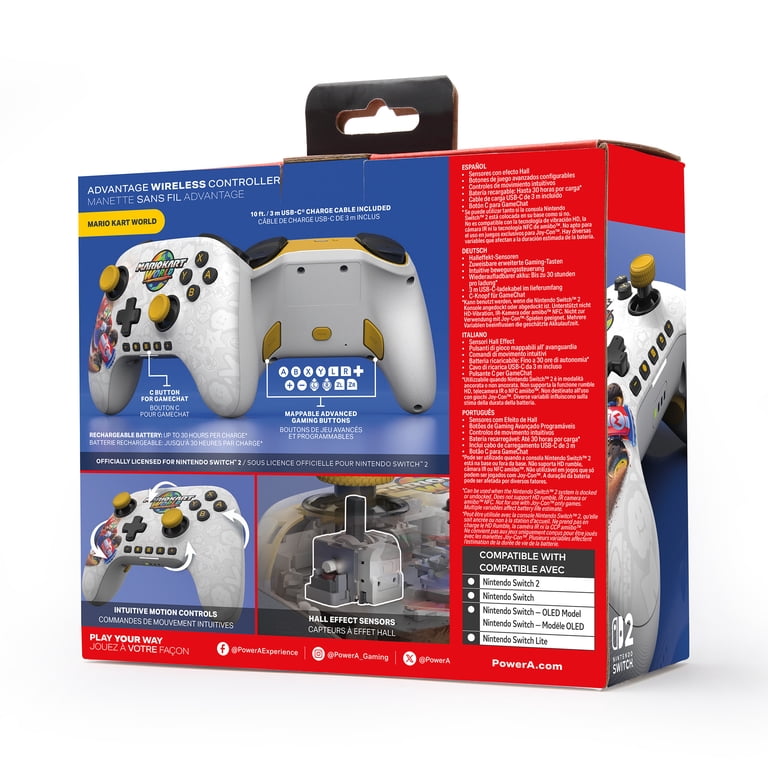 PowerA Advantage Wireless Controller for Nintendo Switch 2 - Mario
