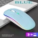 thumbnail image 3 of Ratón inalámbrico Bluetooth Guiheng LED recargable azul, 3 of 7