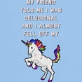 thumbnail image 3 of CafePress - I Almost Fell Off My Unicorn Light T Shirt - Men's Classic Graphic T-Shirt, 3 of 4