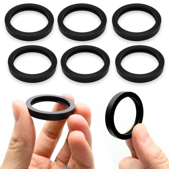 6 Pack Gas Can Spout Gasket Seals - Universal Rubber Replacement Gasoline/Fuel Jug Washer Seals Upgraded Version, Compatible with Ethanol, Stabilizer, etc