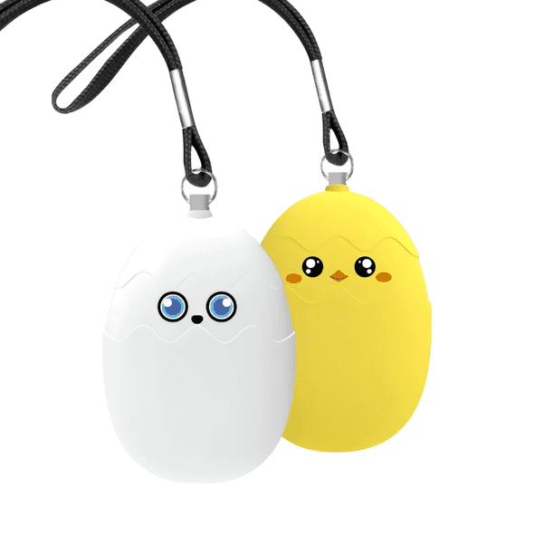 2 piezas Alarma Personal De Defensa Personal Para Mujeres Niño Malubero, Blanco/Amarillo