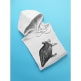 thumbnail image 3 of Monk Vulture Pencil Drawing Hoodie Men -Image by Shutterstock, Male Medium, 3 of 4