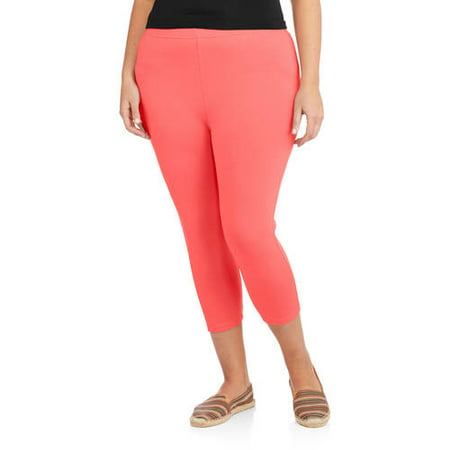 Faded Glory Women's Plus-Size Essential Capri Leggings - Walmart.com