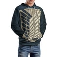 thumbnail image 6 of Attack On Titan Casual Pullover Hoodie Unisex Hooded Sweatshirt Novelty 3D Graphic Long Sleeve Sweater with Pocket 2XL, 6 of 8