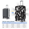 thumbnail image 2 of Multi-Size Suitcase Protective Cover Full Range Double Stitching Invisible Zipper For Travel Business Black Background Of Cactus Small, 2 of 8