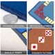 thumbnail image 2 of 1PC Mahjong Table Cloth Square Shape Mahjong Mat Board Room Mahjong Pad Anti-slip Desktop Cushion for Games Board Games Mahjong Use (Blue), 2 of 2