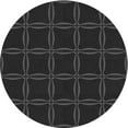 thumbnail image 1 of Ahgly Company Tapis d'Intérieur Lavables en Machine, Ronds, Transitionnels, Zone Grise, 4' Ronds, 1 of 7