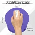 thumbnail image 2 of Uxcell Ergonomic Mouse Pads, Gel Mouse Pads with Wrist Rest Support Memory Foam Computers Mat with Non-Slip Base Purple, 2 of 7