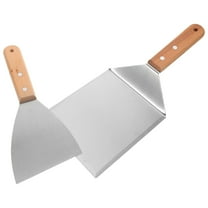 WASHWEPE Griddle Spatula Sleek Polished Finish 2Pcs 12.2*5.1*1.9In